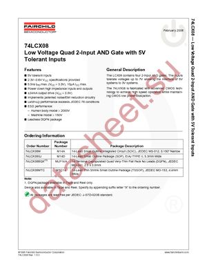 74LCX08MTCX_SF501639 datasheet  